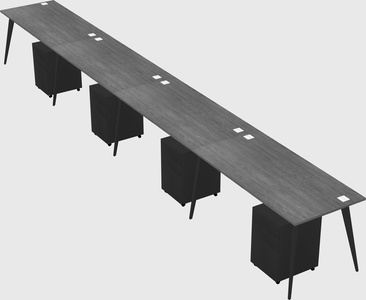 Modern rectangular office desk
