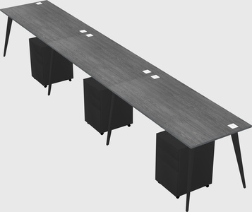 Modern rectangular office desk