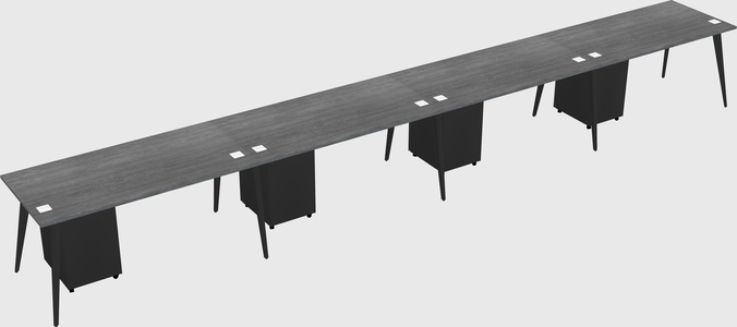 Modern rectangular office desk