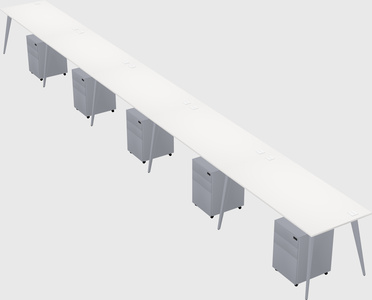 Modern rectangular office desk