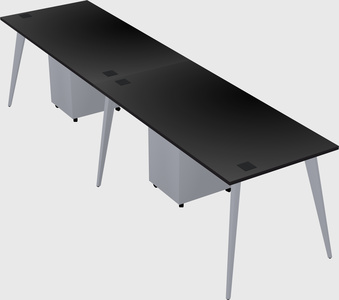 Modern rectangular office desk