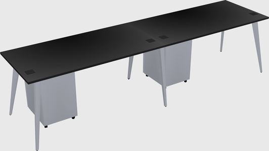 Modern rectangular office desk