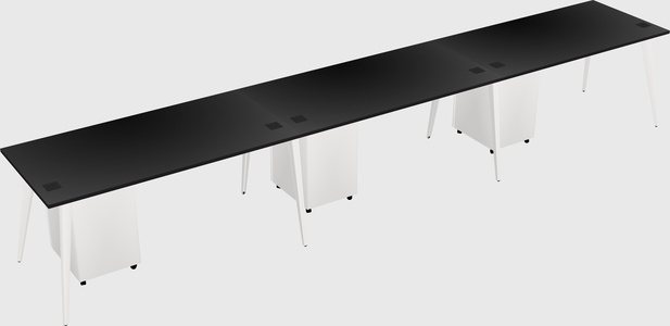 Modern rectangular office desk