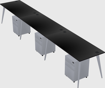 Modern rectangular office desk