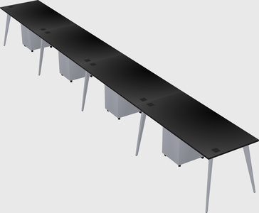 Modern rectangular office desk