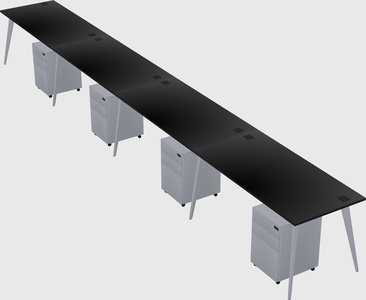 Modern rectangular office desk