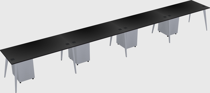 Modern rectangular office desk
