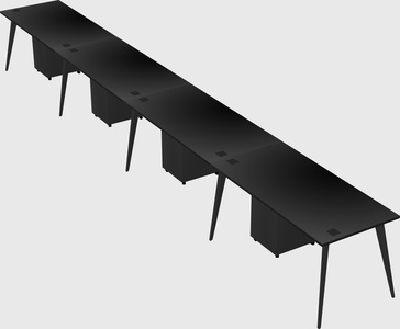 Modern rectangular office desk
