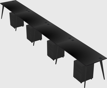 Modern rectangular office desk