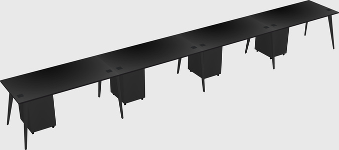 Modern rectangular office desk