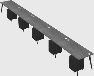 Modern rectangular office desk