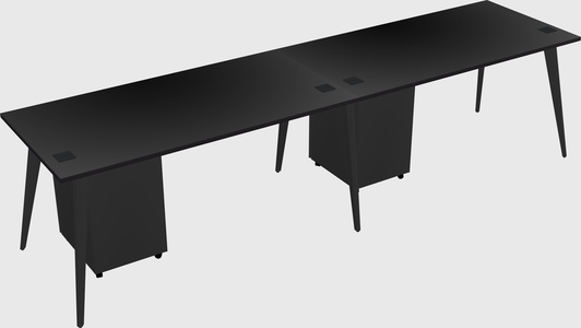 Modern rectangular office desk