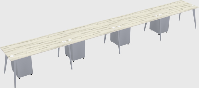 Modern rectangular office desk