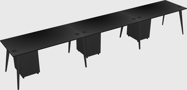 Modern rectangular office desk