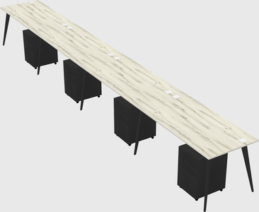 Modern rectangular office desk
