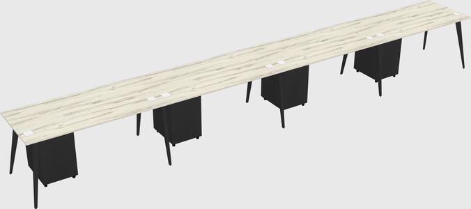 Modern rectangular office desk