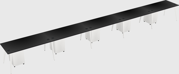 Modern rectangular office desk
