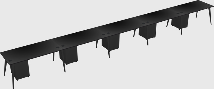 Modern rectangular office desk