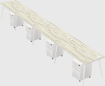 Modern rectangular office desk