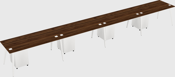 Modern rectangular office desk