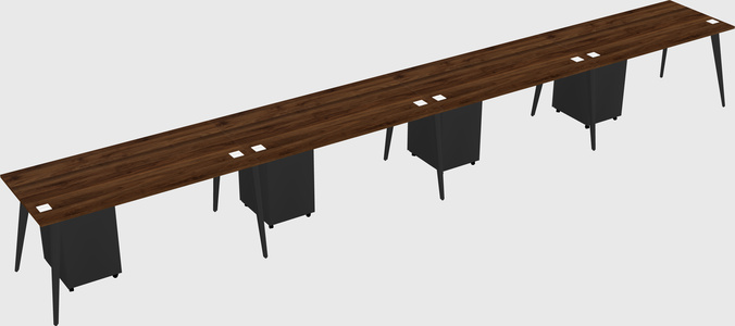 Modern rectangular office desk