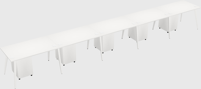 Modern rectangular office desk