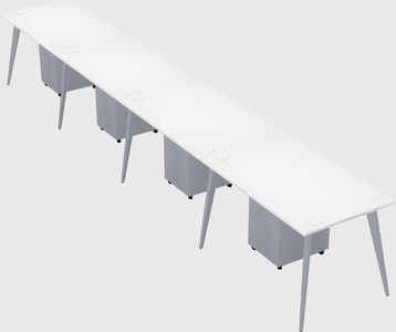 Modern rectangular office desk
