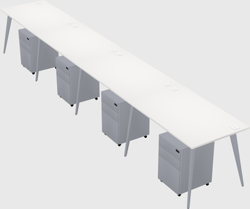 Modern rectangular office desk