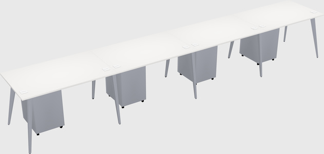 Modern rectangular office desk