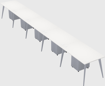 Modern rectangular office desk