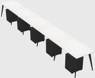 Modern rectangular office desk