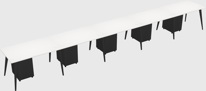 Modern rectangular office desk