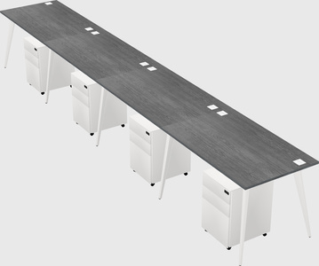 Modern rectangular office desk