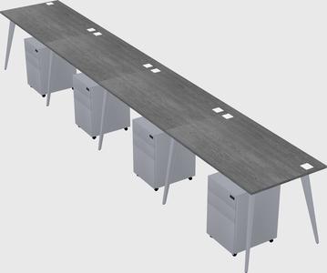 Modern rectangular office desk