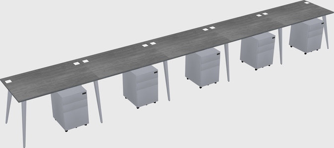 Modern rectangular office desk