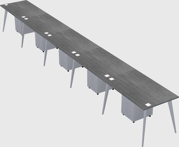 Modern rectangular office desk
