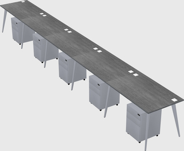 Modern rectangular office desk