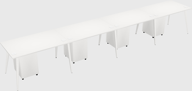 Modern rectangular office desk