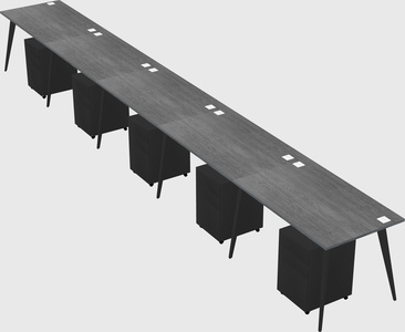 Modern rectangular office desk
