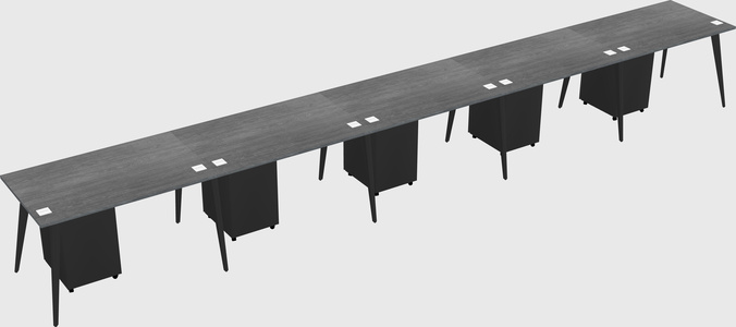 Modern rectangular office desk