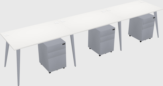 Modern rectangular office desk