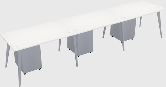 Modern rectangular office desk