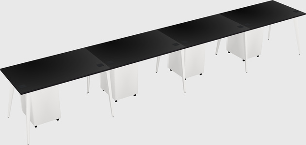 Modern rectangular office desk