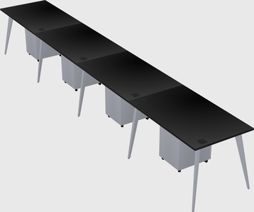 Modern rectangular office desk