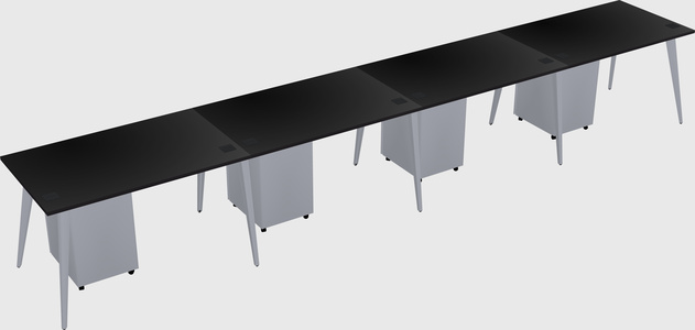 Modern rectangular office desk