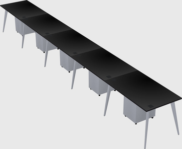 Modern rectangular office desk