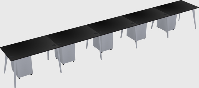 Modern rectangular office desk