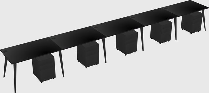 Modern rectangular office desk