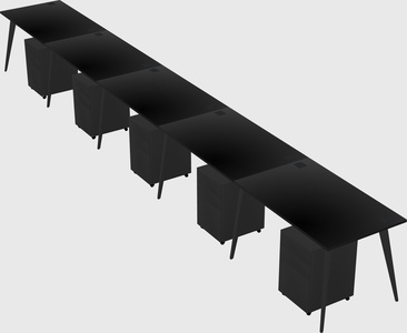 Modern rectangular office desk