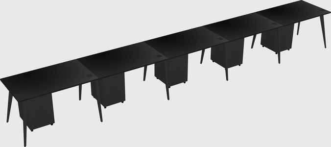 Modern rectangular office desk